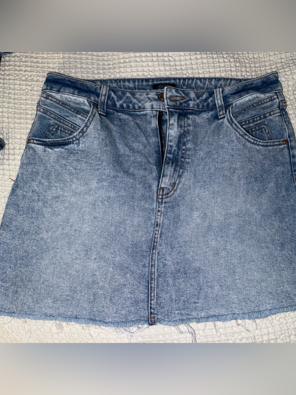 Classic Blue Denim Mini Skirt